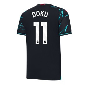 Manchester City Jeremy Doku #11 Rezervni Dres 2023-24 Kratak Rukavima